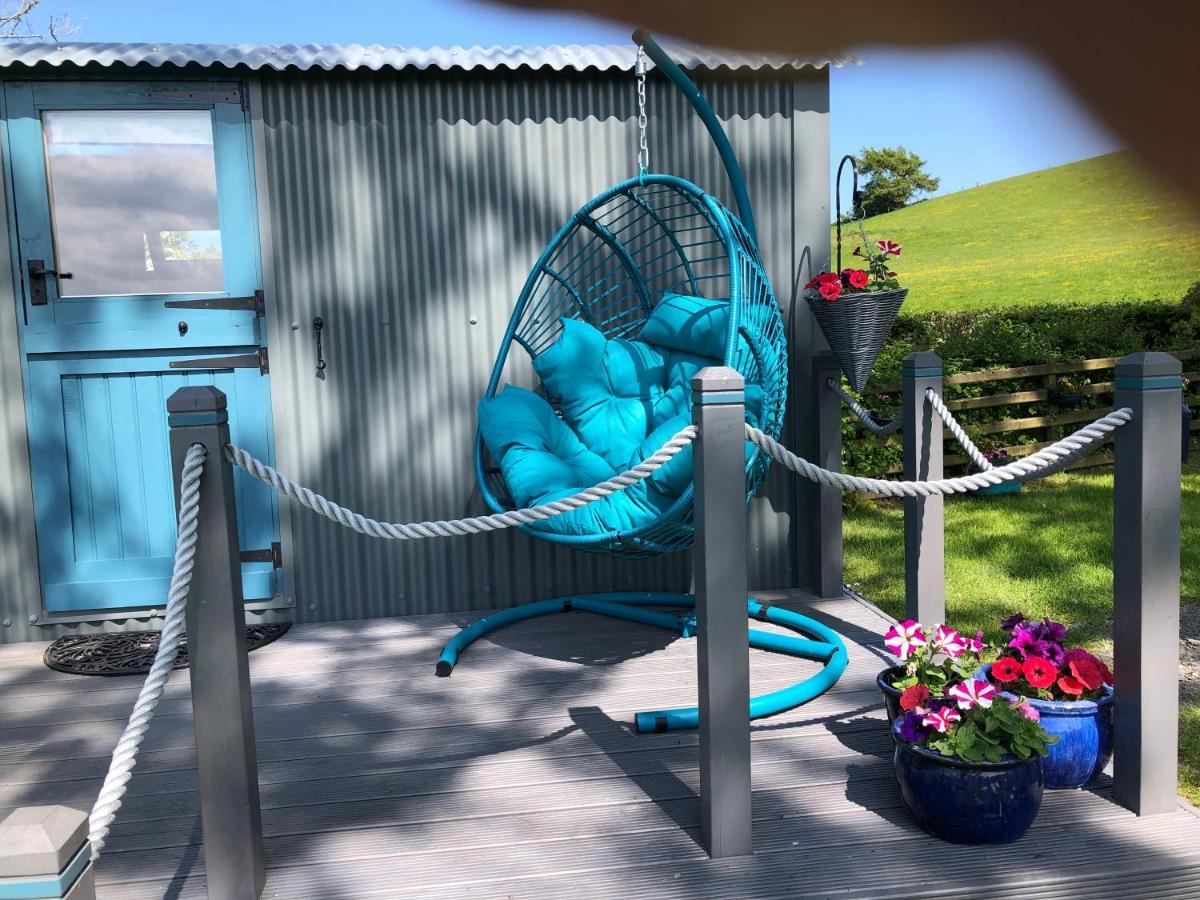 The Peacock Shepherds Hut At Hafoty Boeth コーウェン エクステリア 写真